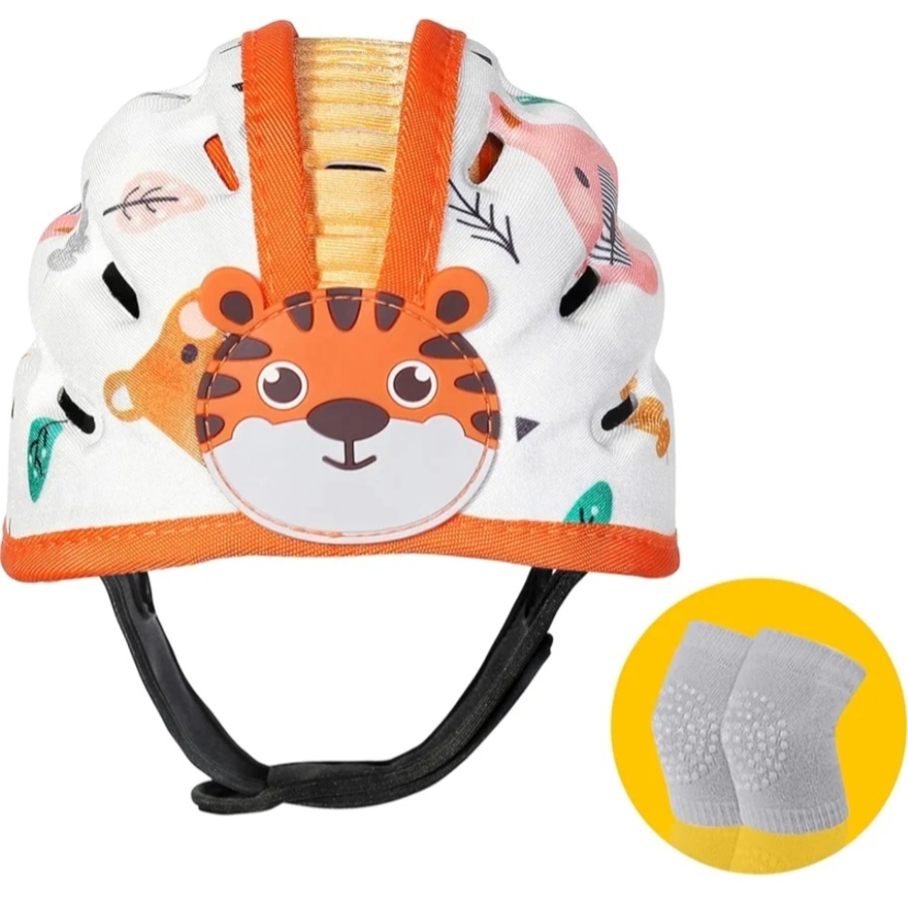 Kids Tiger Helmet with Knee Pads